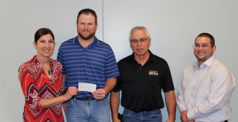 check presentation to board members