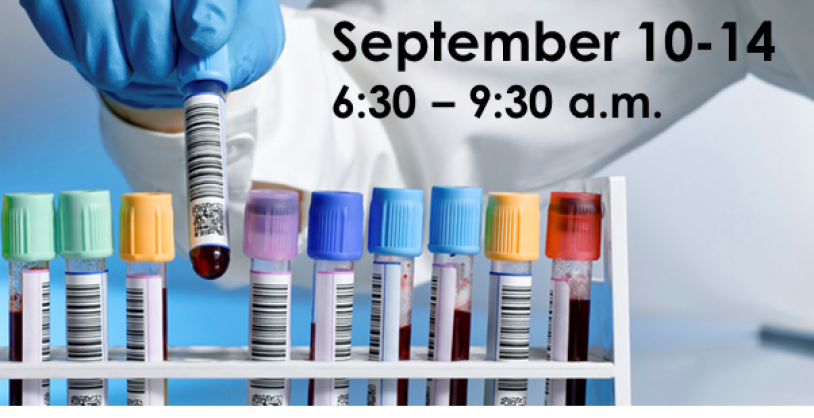 Health Fair Labs September 10-14