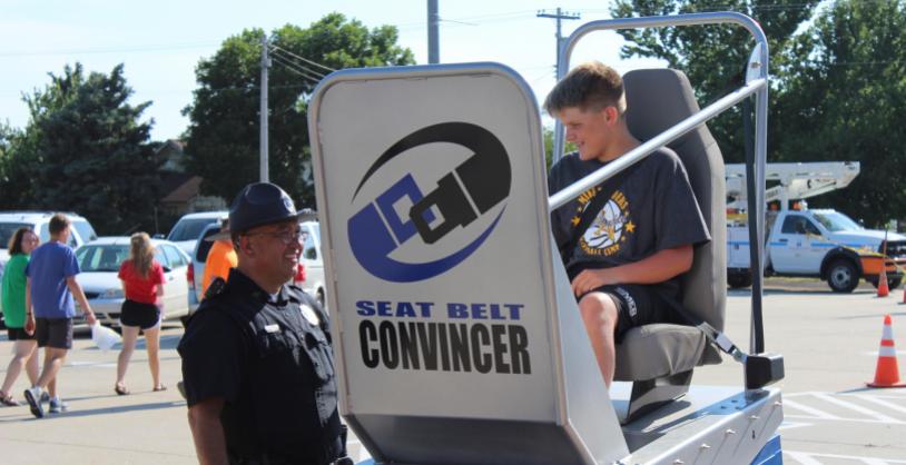 nebraska state patrol's convincer seat belt safety