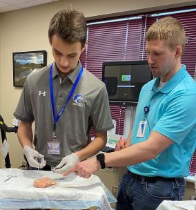 physician assistant jon gotschall teaching student